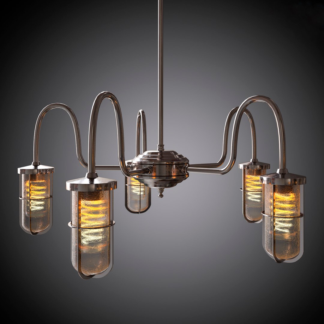 3d Model Chandelier Wall Lamp Dune