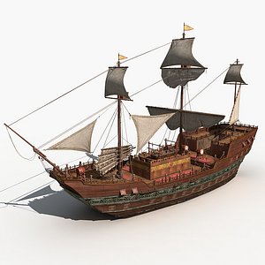 ancient chinese warships 3D model