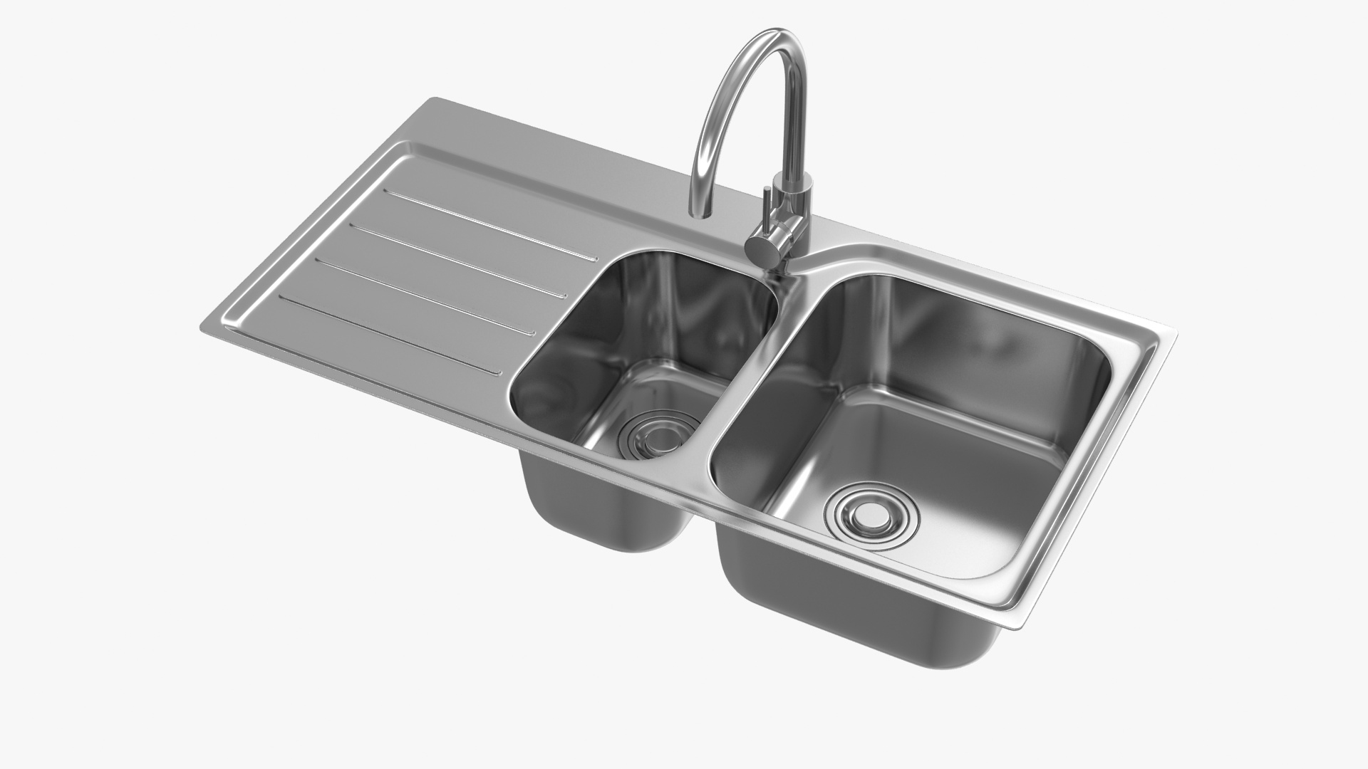 Realistic Kitchen Sink 3d Model Turbosquid 1518725