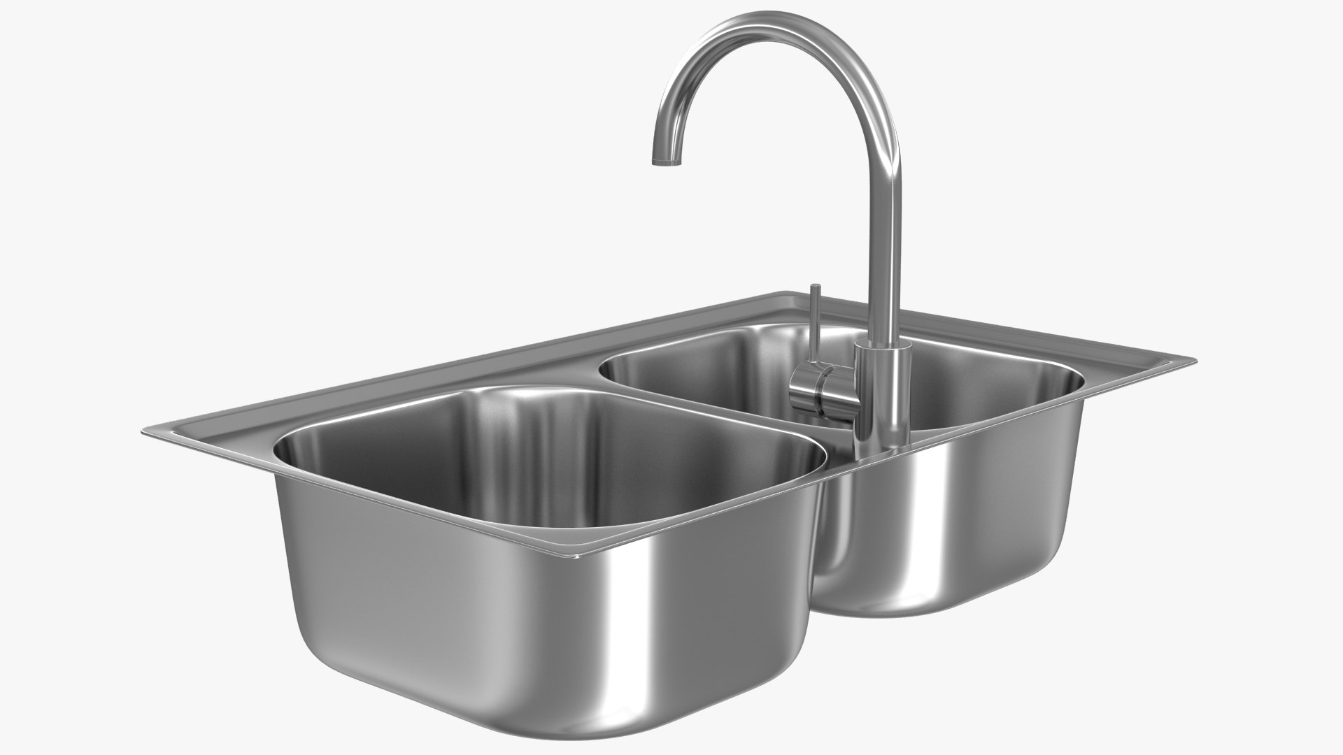 Realistic Kitchen Sink 3d Model Turbosquid 1518725