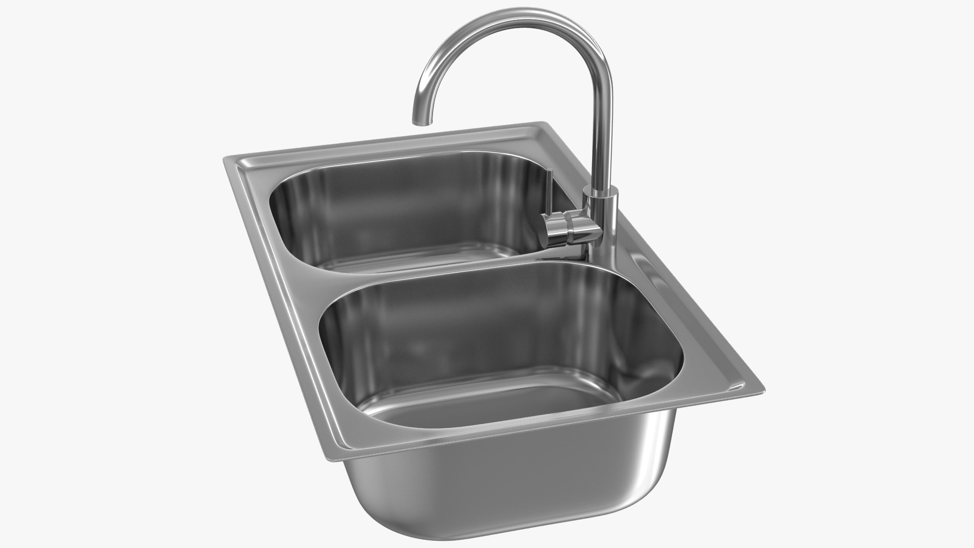 Realistic Kitchen Sink 3d Model Turbosquid 1518725