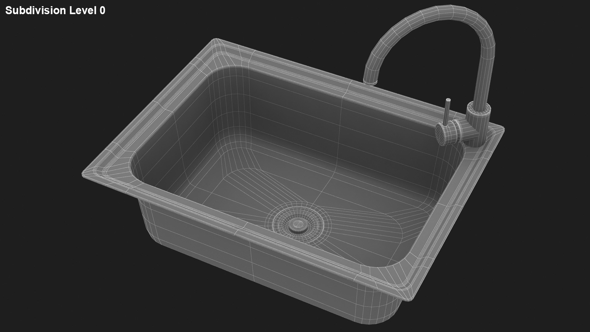 Realistic Kitchen Sink 3d Model Turbosquid 1518725