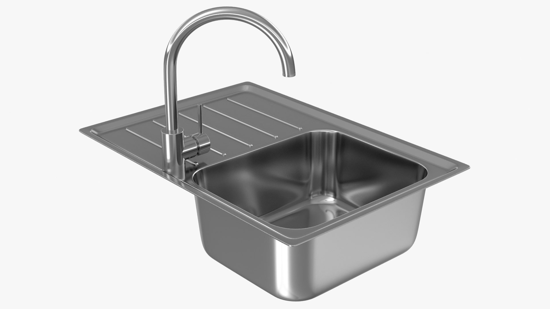 Realistic Kitchen Sink 3d Model Turbosquid 1518725