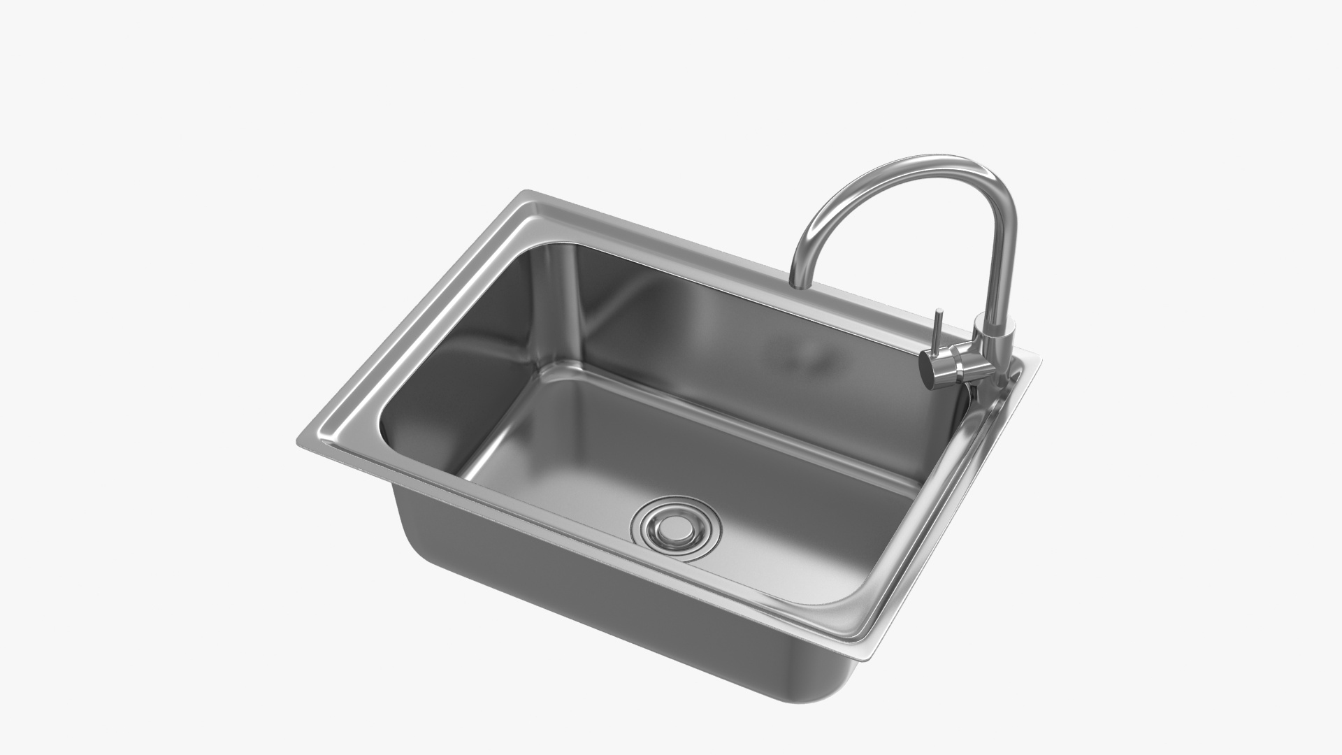 Realistic Kitchen Sink 3d Model Turbosquid 1518725