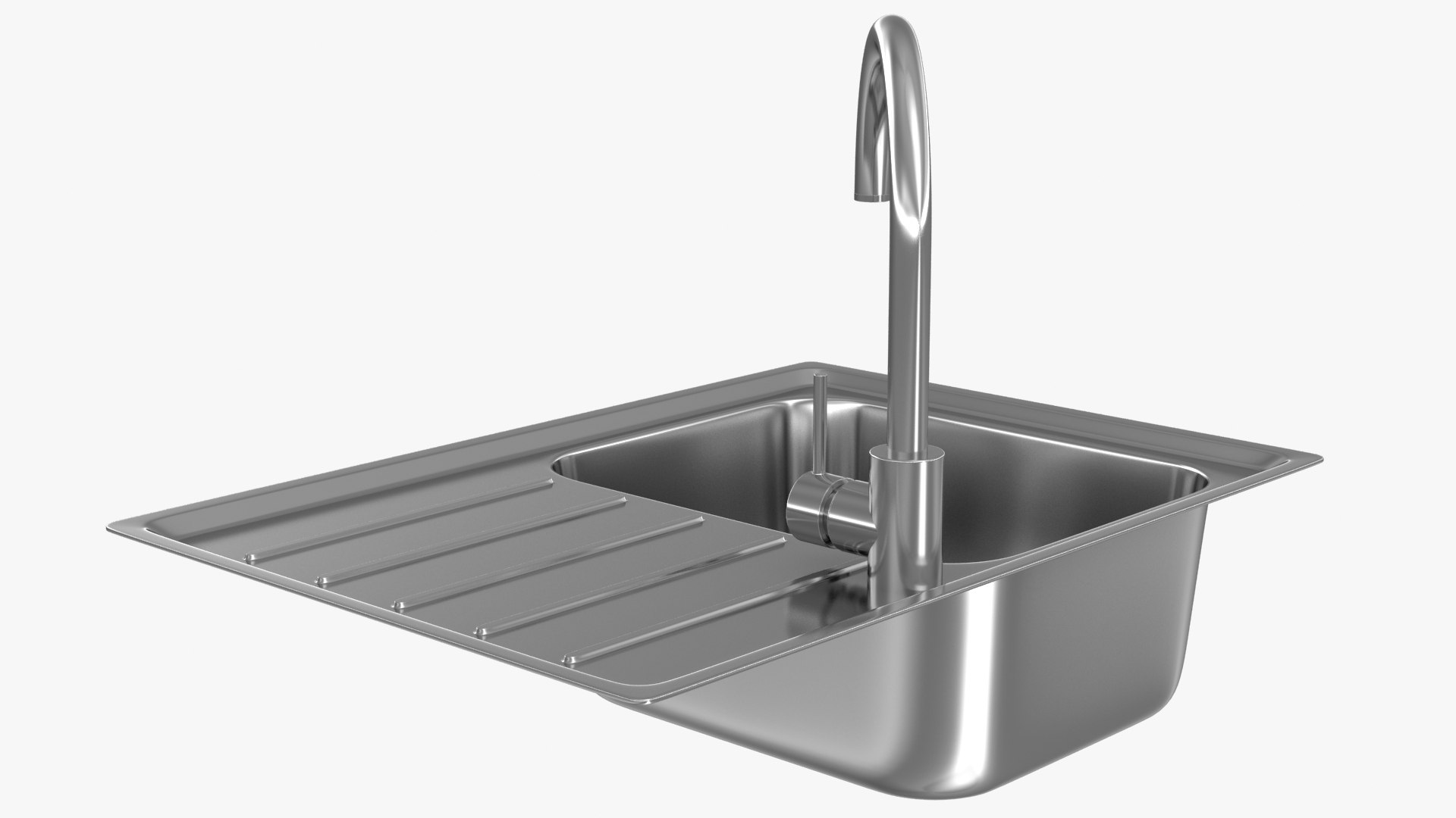 Realistic Kitchen Sink 3d Model Turbosquid 1518725