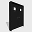 doors metal double 3D model