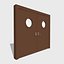 doors metal double 3D model