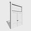 doors metal double 3D model