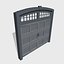 doors metal double 3D model
