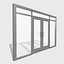 doors metal double 3D model