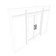 doors metal double 3D model