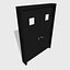 doors metal double 3D model