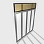 doors metal double 3D model