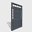 doors metal double 3D model