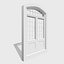 doors metal double 3D model