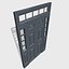 doors metal double 3D model