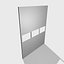 doors metal double 3D model