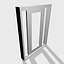 doors metal double 3D model