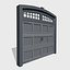 doors metal double 3D model