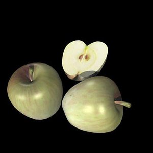 apple fruit 3d 3ds