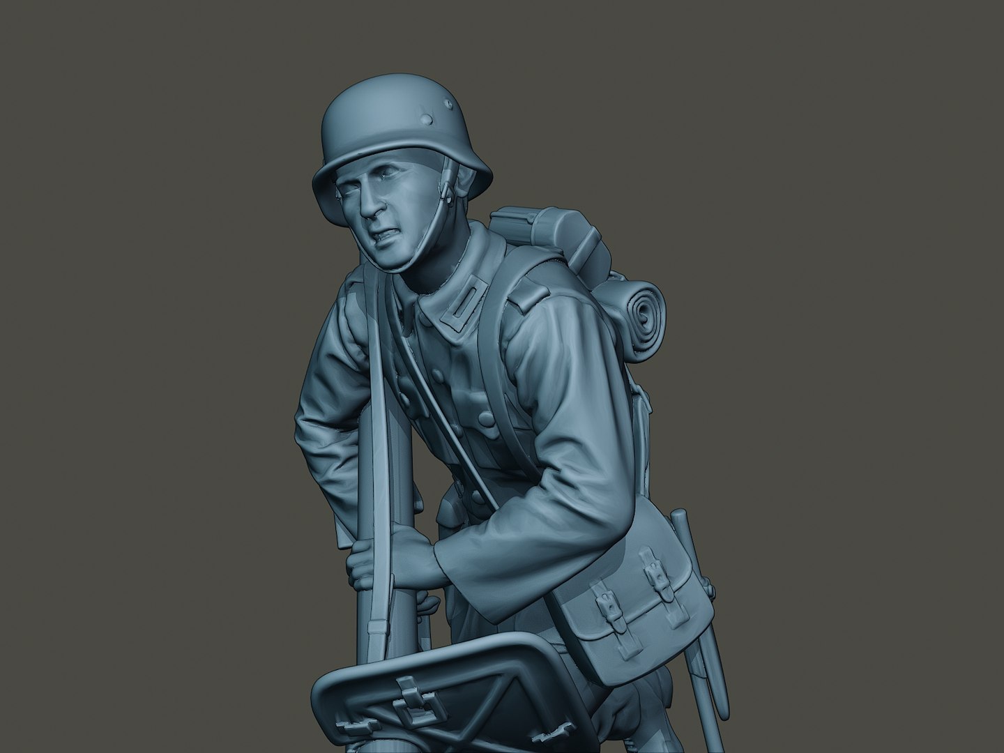 3D model german soldier ww2 run - TurboSquid 1513491