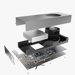 AMD radeon 5700 3D model