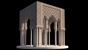 alhambra granada pavilion 3D model