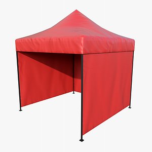 3D Tent 16 with PBR 4K model