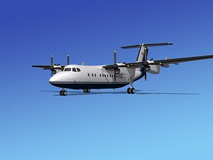 3d model of dhc-7-200 passenger freight
