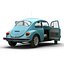 retro volkswagen cars 3d 3ds