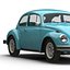 retro volkswagen cars 3d 3ds