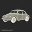 retro volkswagen cars 3d 3ds