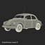 retro volkswagen cars 3d 3ds