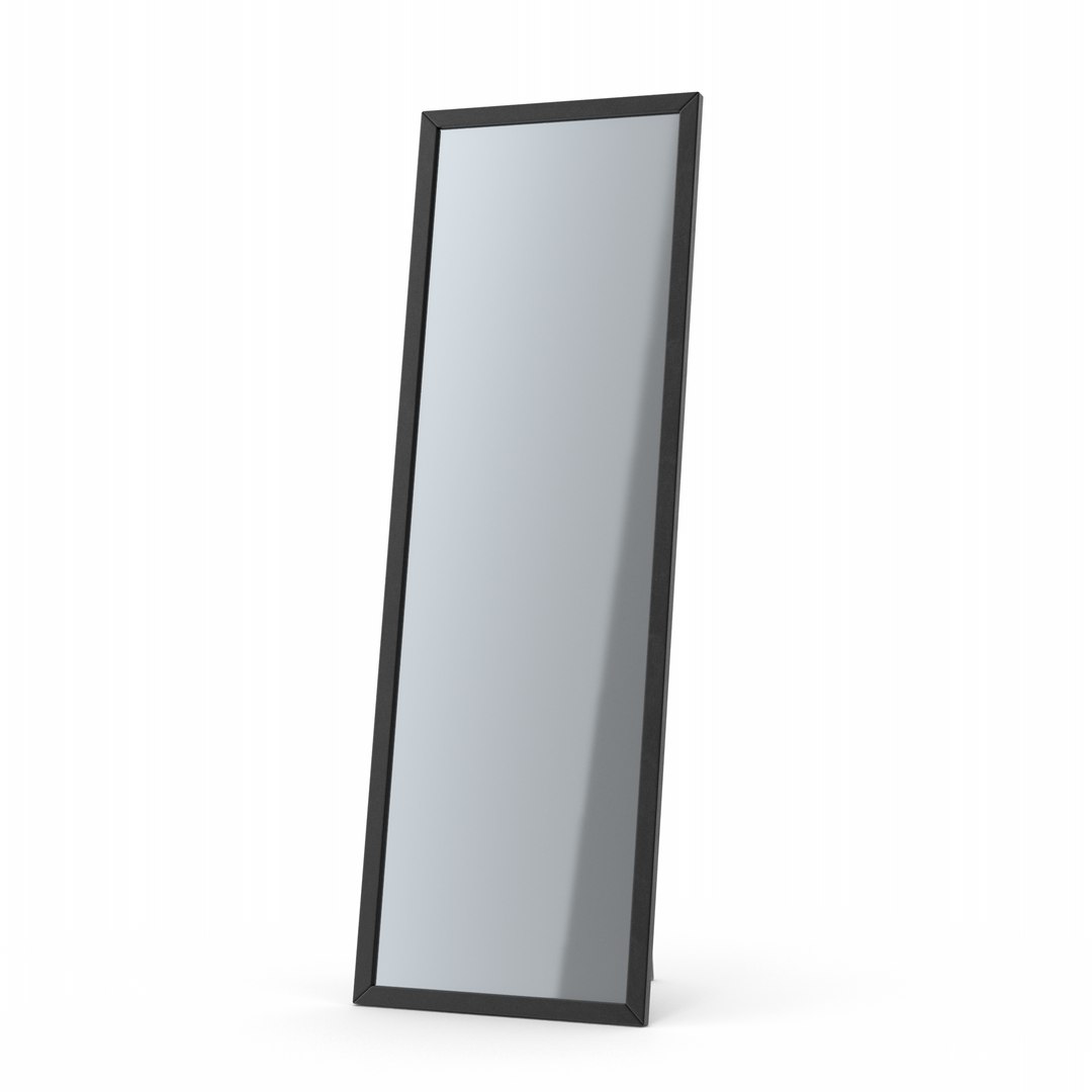 3D Black Standing Mirror TurboSquid 2113231