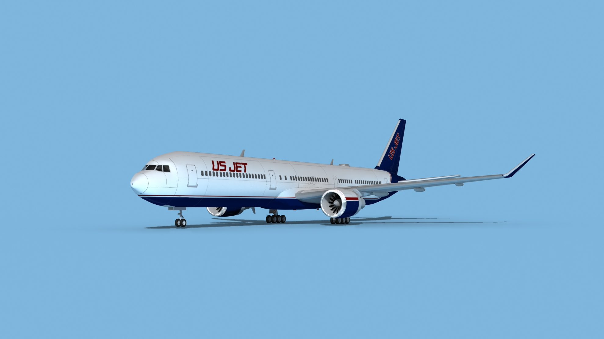 3D model Boeing 767-400 US Jet - TurboSquid 1912382