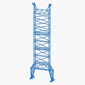 Crane Guiding Frame Floating Ballast Blue