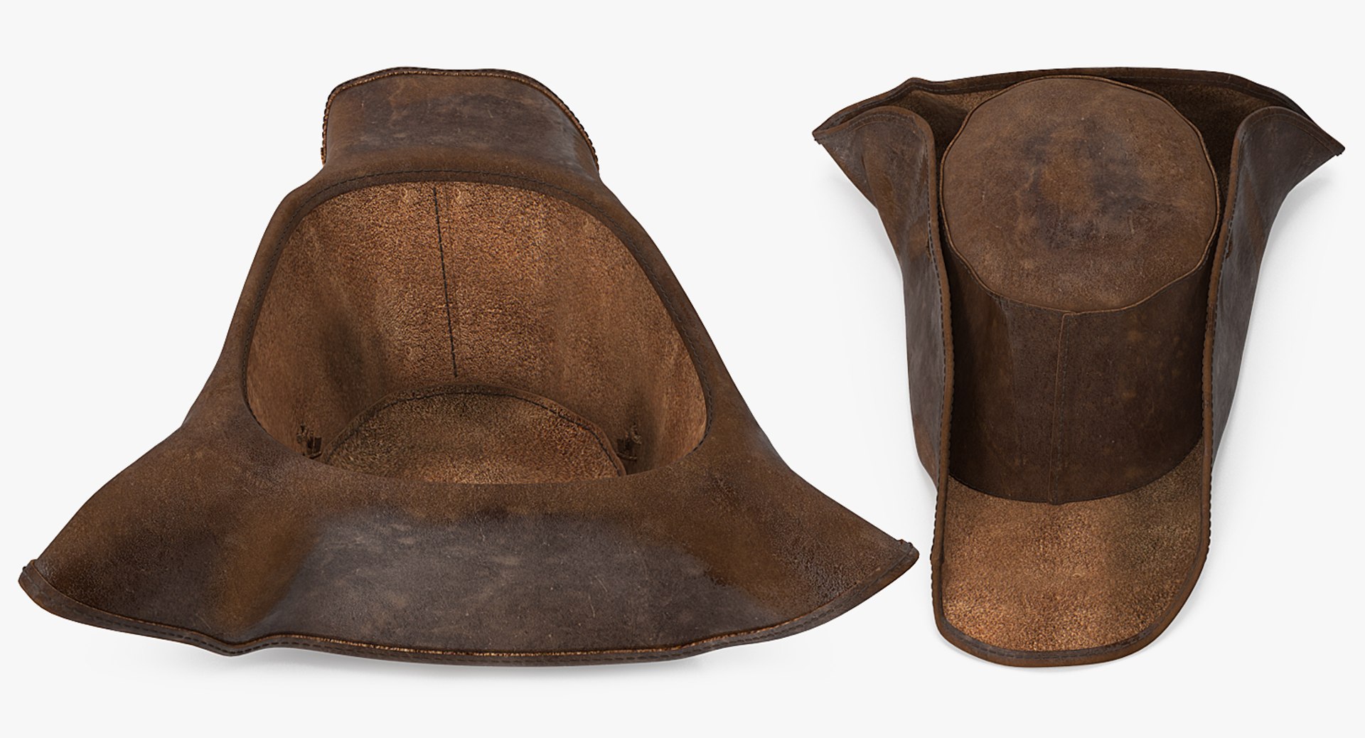 leather pirate hat 3D model https://p.turbosquid.com/ts-thumb/Js/Ks2nla/CkxR1tlD/leatherpiratehat3dsmodel010/jpg/1528974502/1920x1080/fit_q87/6d66d5cfa9b76397949cafbc55c31522b8d90dad/leatherpiratehat3dsmodel010.jpg