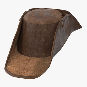 leather pirate hat 3D model
