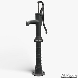cast iron water pump obj