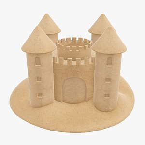 3D castle sand
