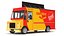 3D Three Detailed Food Trucks