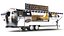 3D Three Detailed Food Trucks