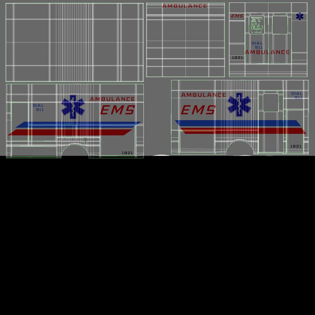 3D ems ambulance box model - TurboSquid 1537713