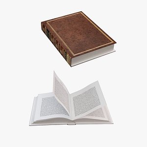 3D rigged book model