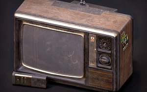 The model of old TV set made by next generation modeling