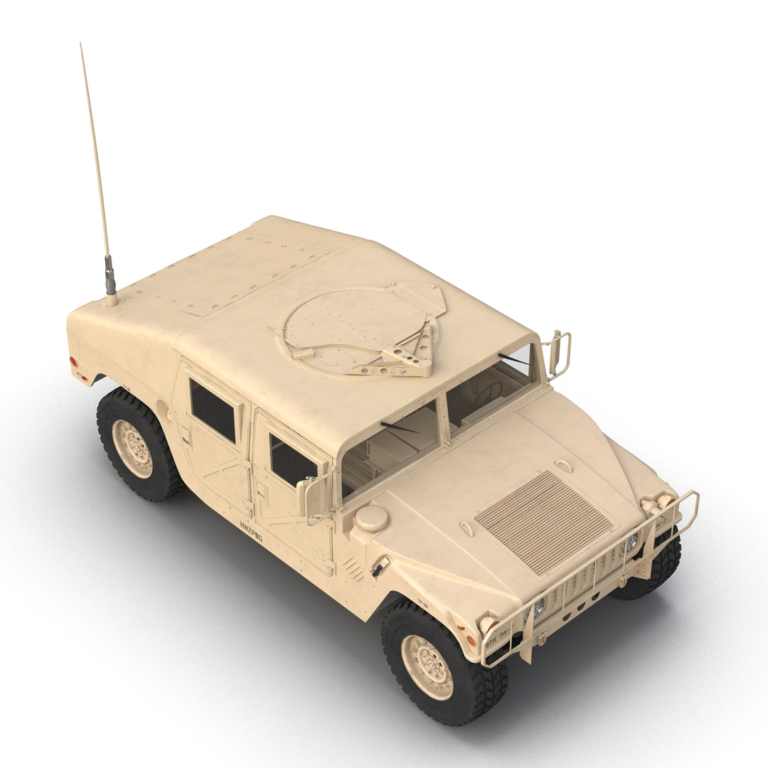 humvee desert 3d 3ds