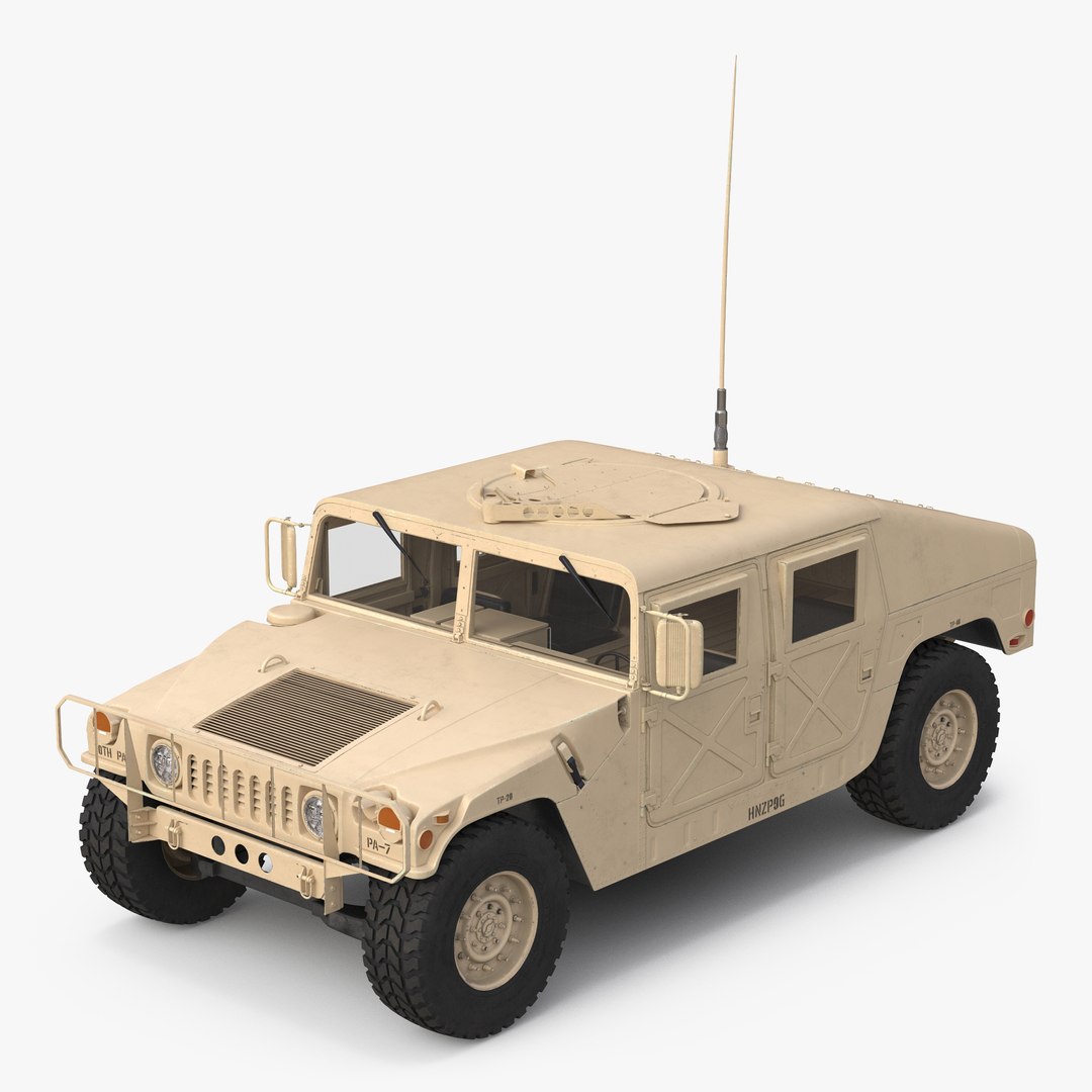 Humvee Desert 3D model preview
