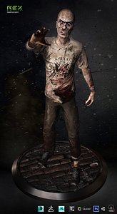 zombie lurker 3d model