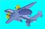 Yak-44 (Rev) AEW 항공기 솔리드 어셈블리 모델