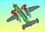 Yak-44 (Rev) AEW 항공기 솔리드 어셈블리 모델